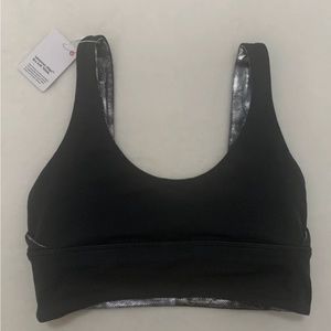 Dark gray lululemon sports bra